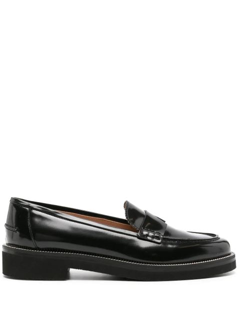 Aquazzura Aqua leather loafers - Black - zdjęcie produktu nr 1