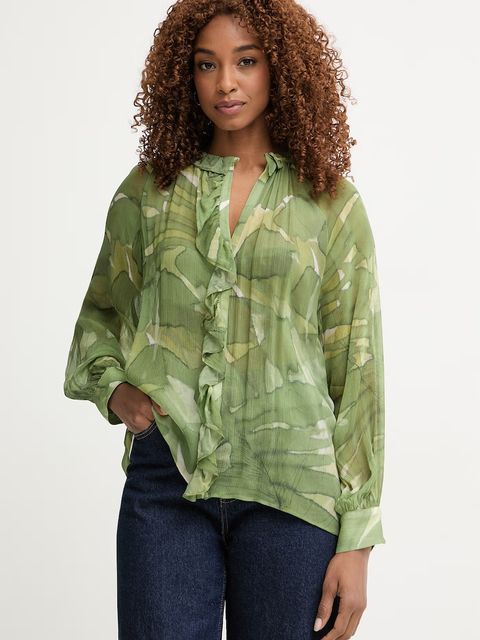 Pedro del Hierro bluzka z falbanką damska z wiskozy - zdjęcie produktu nr 2