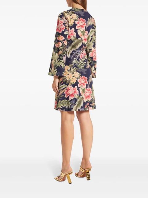 ETRO floral-print minidress - Blue