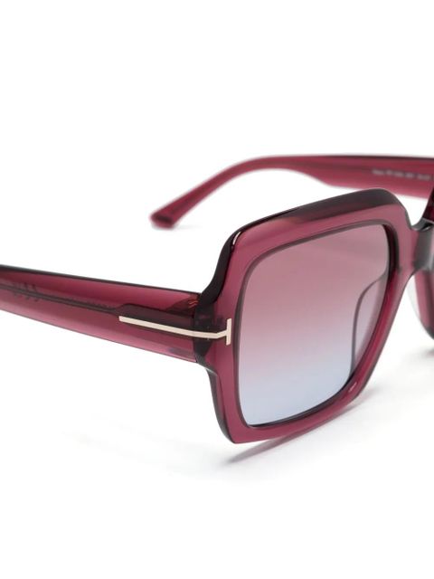 TOM FORD Eyewear Kaya oversize-frame sunglasses - Red