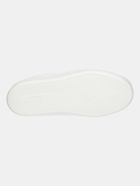 Twinset sneakersy skórzane damskie kolor biały 252TCP024