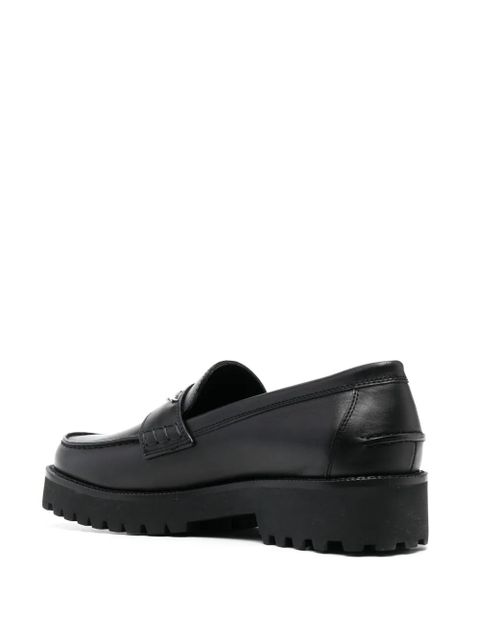 Zadig&Voltaire wings-plaque leather loafers - Black