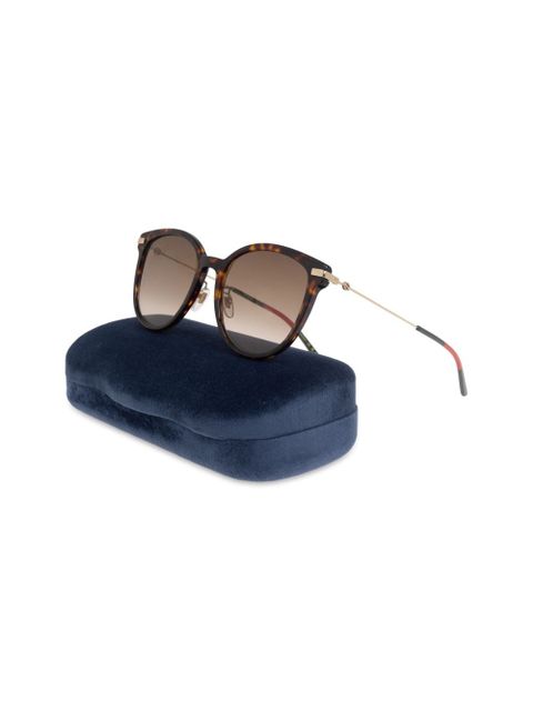 Gucci Eyewear cat-eye frame sunglasses - Brown