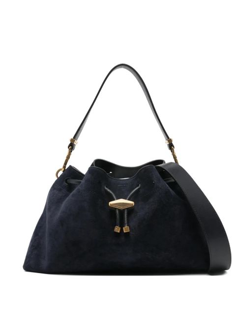 Jimmy Choo Bon Bon suede shoulder bag - Blue - zdjęcie produktu nr 1