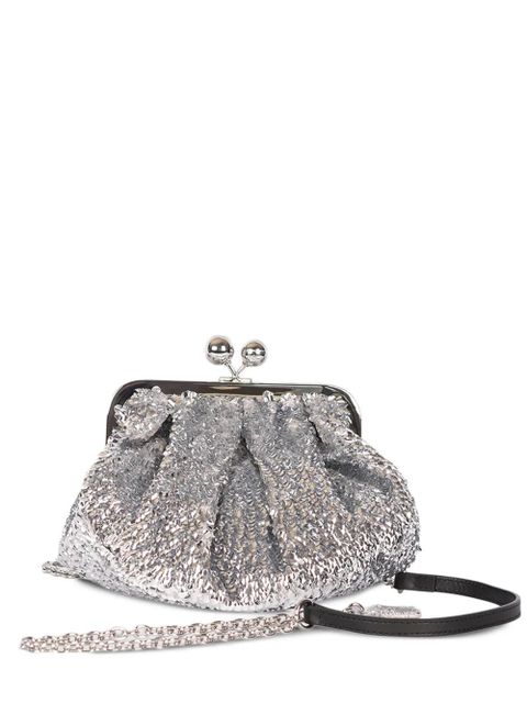 Weekend Max Mara Small Pasticcino sequin embellished clutch bag - Silver - zdjęcie produktu nr 1