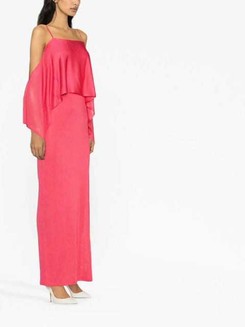 TOM FORD off-shoulder ruffle-detail dress - Pink - zdjęcie produktu nr 2