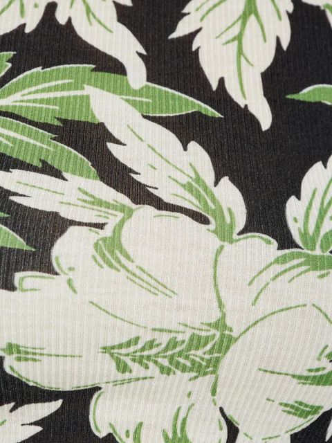 LOEWE silk-blend dress - Green