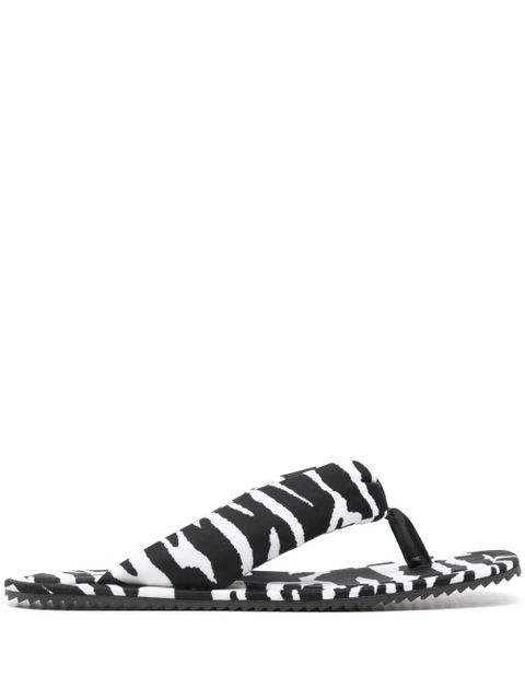 The Attico zebra-print slides - White - zdjęcie produktu nr 1