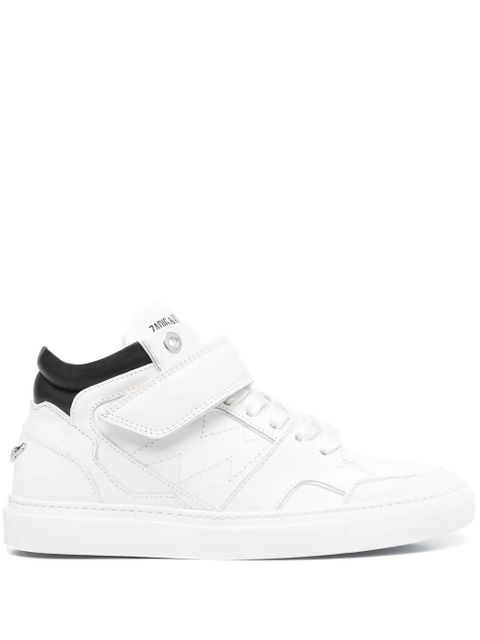 Zadig&Voltaire logo-print touch-strap sneakers - White - zdjęcie produktu nr 1