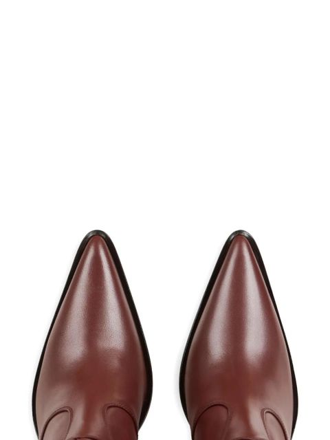 ETRO leather wedge ankle boots - Brown