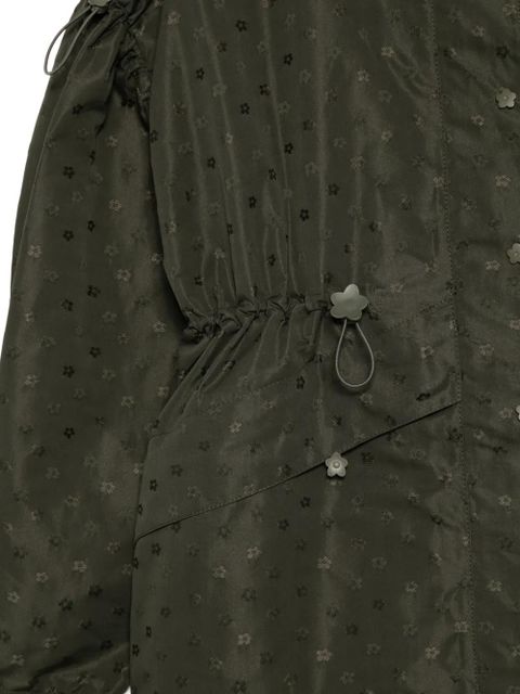 Cecilie Bahnsen drawstring floral jacket - Green