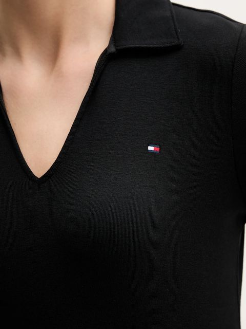 Tommy Hilfiger sukienka bawełniana kolor czarny mini rozkloszowana WW0WW47868