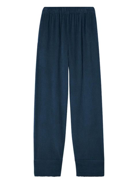American Vintage Padow corduroy straight trousers - Blue - zdjęcie produktu nr 1
