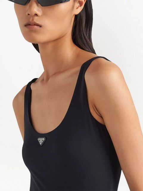 Prada triangle-logo bodysuit - Black