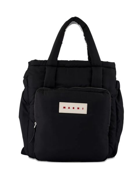 Marni Puff East/West backpack - Black - zdjęcie produktu nr 1