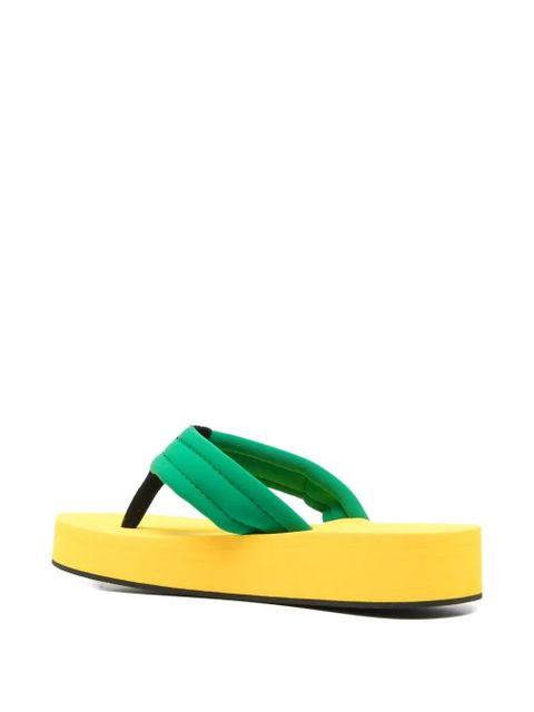 Coperni foam flip flops - Green