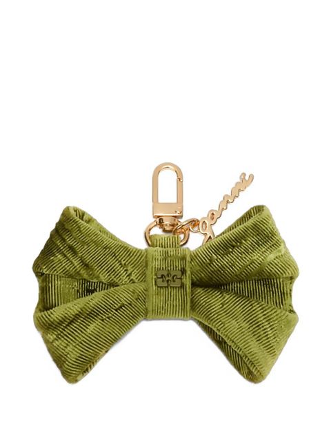 GANNI logo-plaque keyring - Green - zdjęcie produktu nr 2