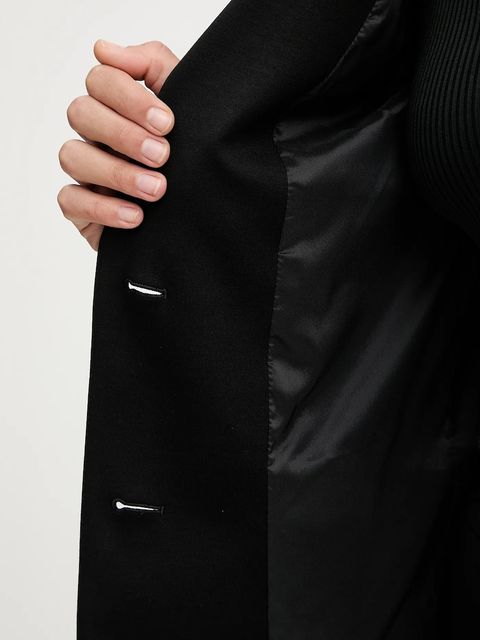 Weekend Max Mara marynarka MESSINA kolor czarny jednorzędowa gładka 2525916041600