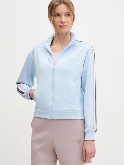 Guess bluza YARROW damska kolor niebieski z aplikacją V5GQ18 KCRU2 - zdjęcie produktu nr 1