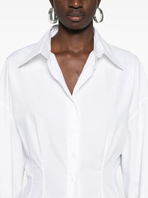The Attico cotton poplin shirt - White