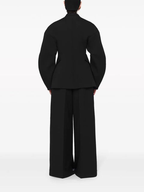 Jil Sander wide-leg tailored wool trousers - Black