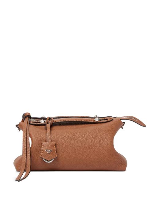 FENDI medium By The Way Selleria hand-sewn topstitches tote bag - Brown - zdjęcie produktu nr 1