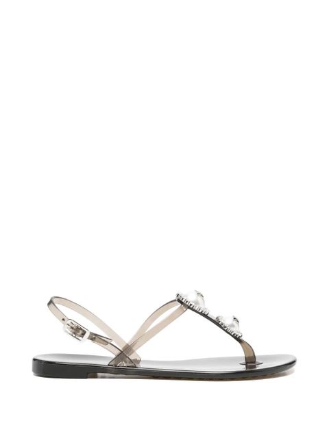 Casadei faux-pearl embellished sandals - White - zdjęcie produktu nr 1
