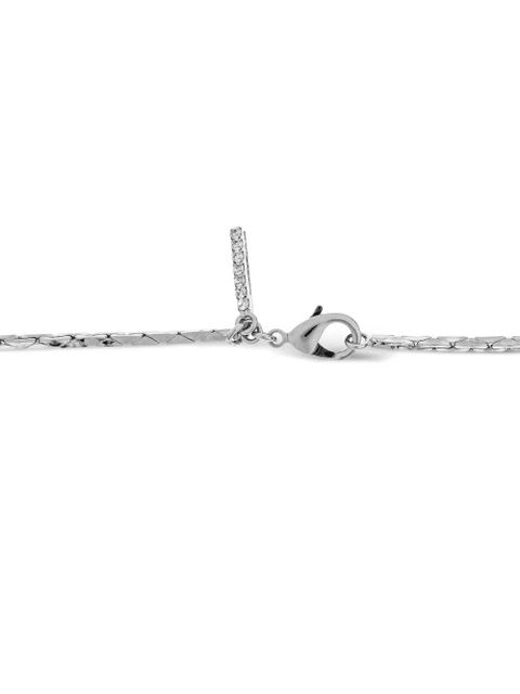 Alessandra Rich crystal-embellished choker necklace - Silver
