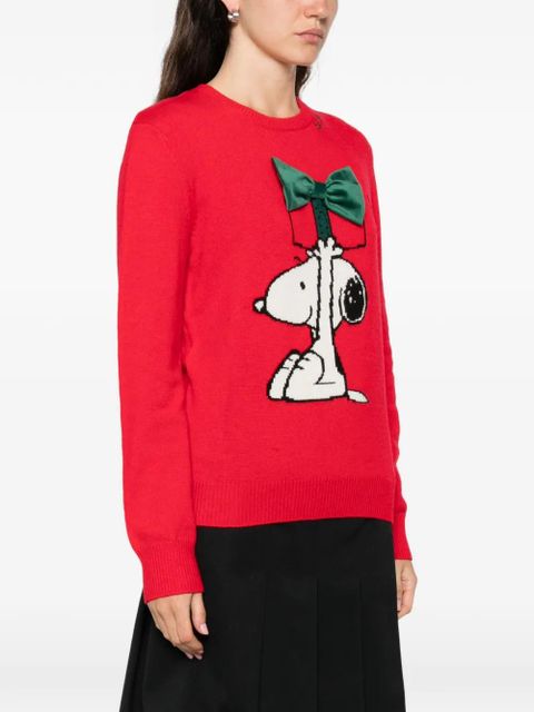 MC2 Saint Barth Peanuts Special Edition bow patch jumper - Red - zdjęcie produktu nr 2