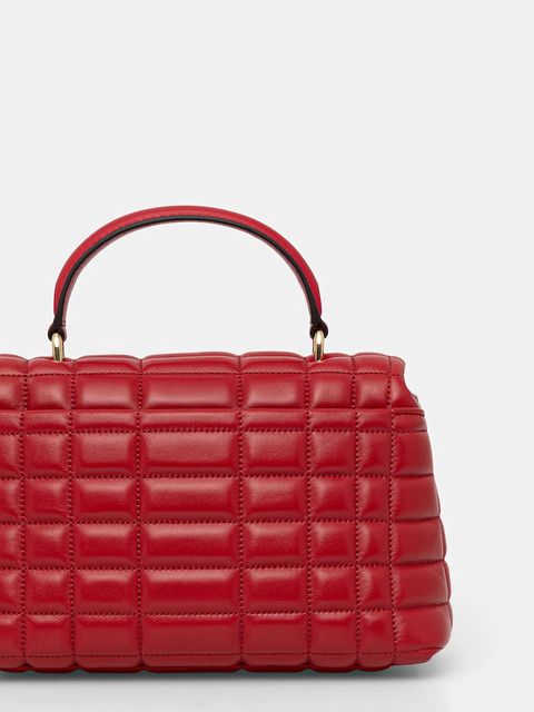 MICHAEL Michael Kors torebka skórzana kolor czerwony 30F5G2RS2L