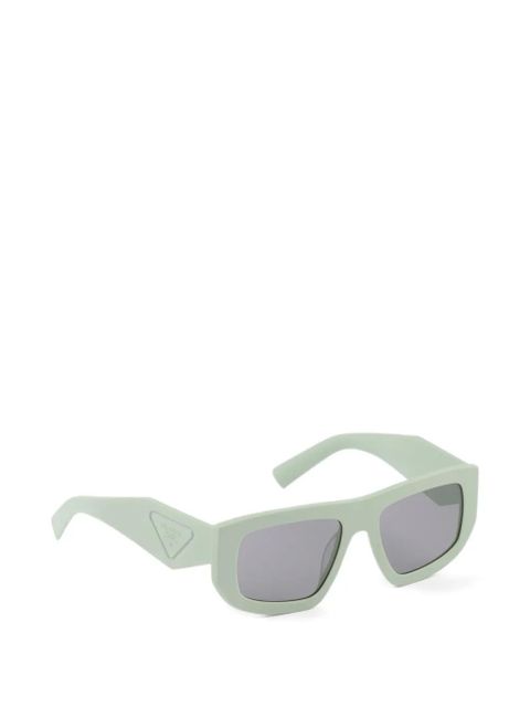 Prada Eyewear sunglasses with triangle logo - Green - zdjęcie produktu nr 2