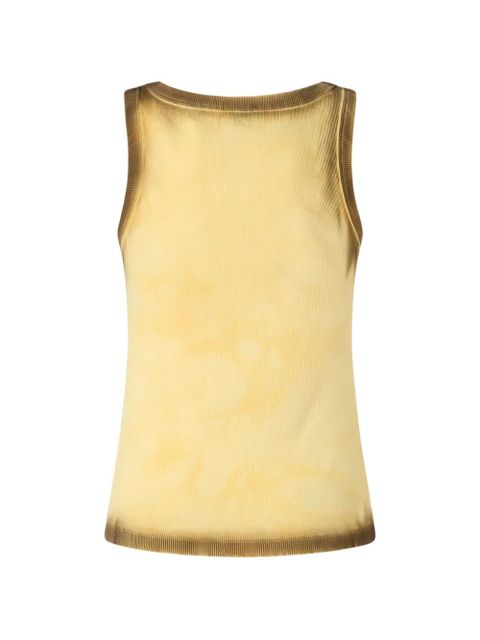 PINKO logo-embroidered sleevelesst ank top - Yellow - zdjęcie produktu nr 2