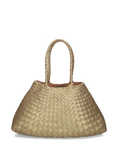 DRAGON DIFFUSION woven braided leather tote bag - Gold - zdjęcie produktu nr 2