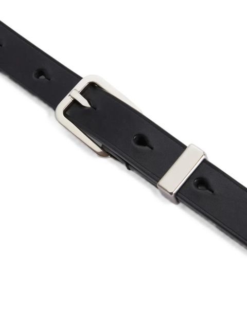 Jil Sander buckle leather belt - Black - zdjęcie produktu nr 2