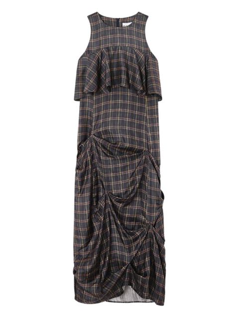 GANNI ruffled maxi dress - Grey - zdjęcie produktu nr 1