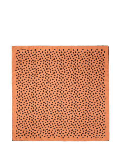 Valentino Garavani dalmatian polka-dot silk scarf - Orange - zdjęcie produktu nr 1