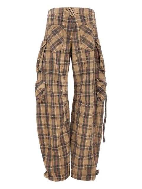 The Attico checked multi-pocket trousers - Brown - zdjęcie produktu nr 2