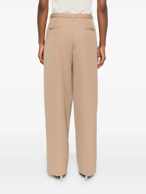 Jil Sander belted trousers - Brown