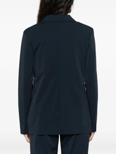 Max Mara flap-pocket V-neck jacket - Blue