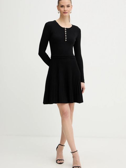 Morgan sukienka kolor czarny mini rozkloszowana RMCOSI - zdjęcie produktu nr 2