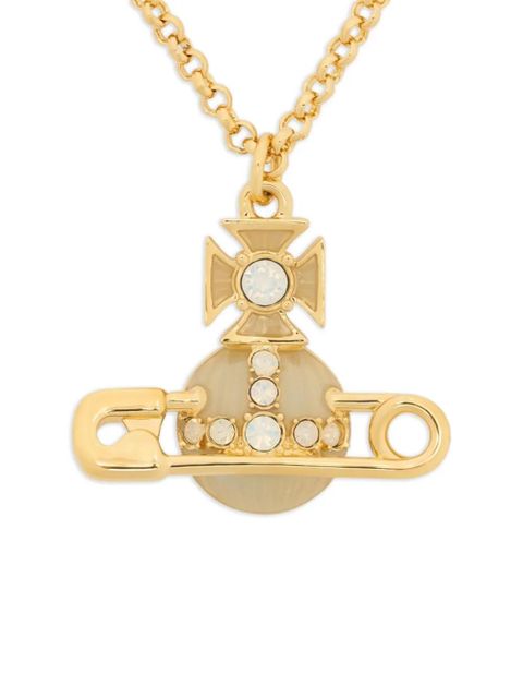 Vivienne Westwood Kitty crystal-pendant necklace - Gold - zdjęcie produktu nr 2