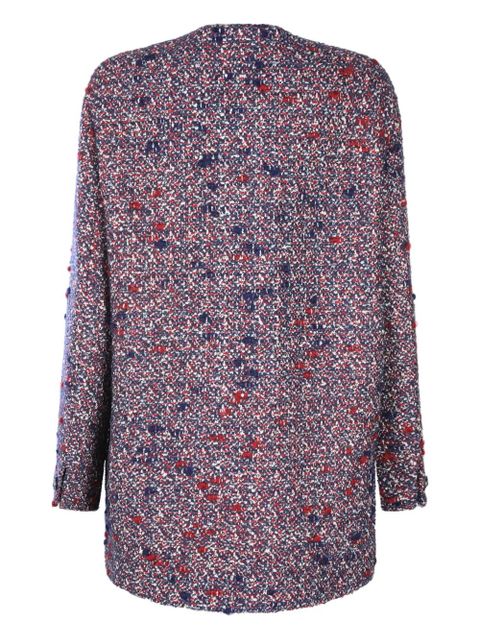 Gucci button-fastening bouclé jacket - Blue - zdjęcie produktu nr 2