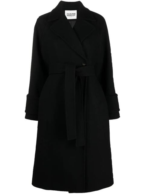 Claudie Pierlot double-breasted midi coat - Black - zdjęcie produktu nr 1