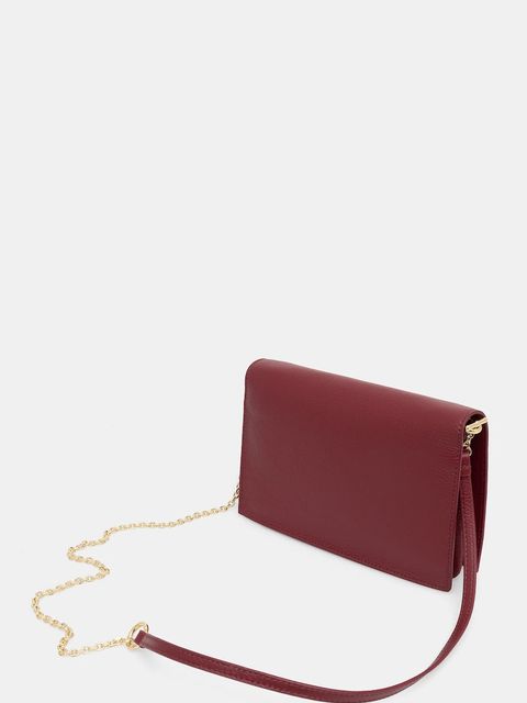 Coccinelle torebka skórzana kolor bordowy E5 S00 55 02 01