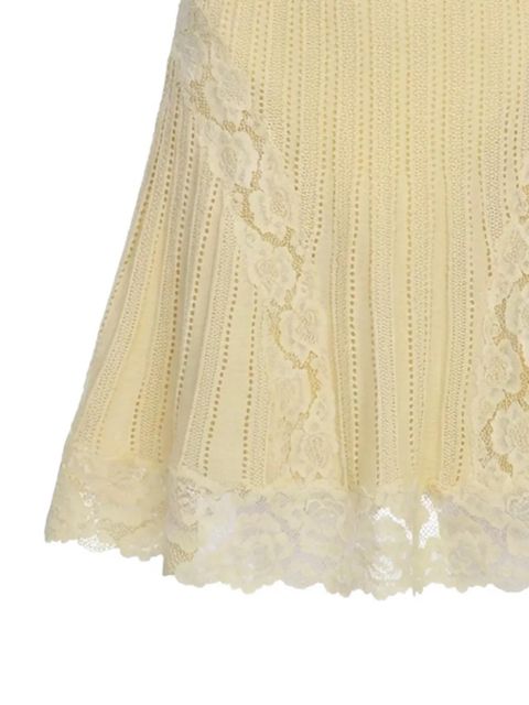 Self-Portrait lace skirt - Yellow - zdjęcie produktu nr 2
