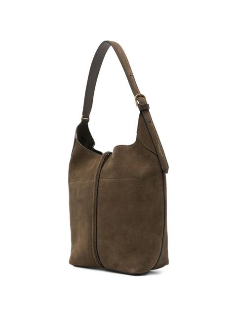DeMellier Siena suede shoulder bag - Brown