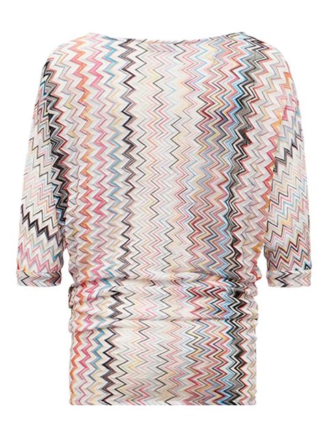 Missoni zigzag-pattern three-quarter-sleeve top - White - zdjęcie produktu nr 2