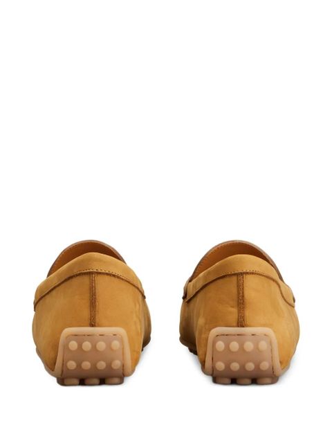 Tod's T-buckle topstitched loafers - Brown