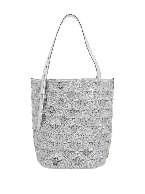 Rabanne crochet tote bag - Silver