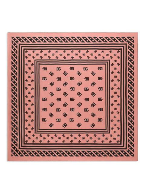 Dolce & Gabbana DNA monogram scarf - Pink - zdjęcie produktu nr 1